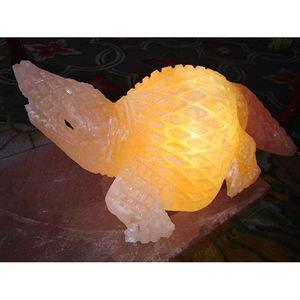 Lampe à sel en forme d'animaux de l'Himalaya Personnalisable Motifs en relief Artisanat naturel Décor à la maison - Product Image 1