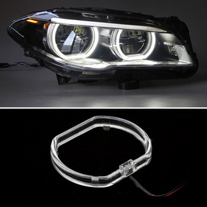 Lente de Proyector HYUGA de 100 mm, Ojos de Ángel Cuadrados, Anillo Halo LED, Súper Brillante, IP65 Impermeable, 600LM, 12-24V CC, 5W de Potencia, Nuevo - Product Image 2