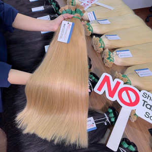 Extensions de cheveux Remy vietnamiennes droites de couleur claire de haute qualité les plus vendues en vrac de cheveux humains vietnamiens de qualité supérieure pour le tressage - Product Image 3