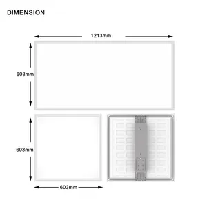 ETL Listed Led Linear High Bay Light Warehouse Lighting 2X4 2X2FT 325W 5000K