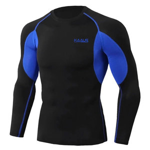 Rashguard pour homme à manches longues, respirant, séchage rapide, tissu doux écologique personnalisé, parfait pour la salle de sport et l'entraînement sportif - Product Image 1