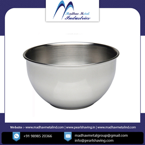 Bol à raser en acier inoxydable personnalisé de haute qualité SSB-03 Marque Pearl Prix compétitif - Product Image 4