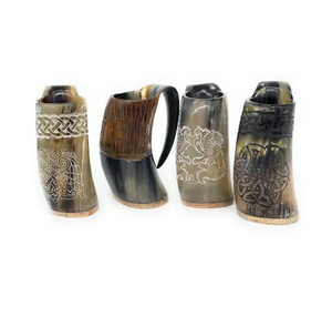 Tazas de Cuerno de Búfalo de la Mejor Calidad, Diseño Nuevo, Taza de Cuerno Vikinga para Beber, para Restaurantes - Product Image 1