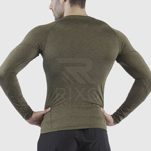 Light Weight Slim Fit Men <b>Compression</b> <b>Shirts</b> Workout Solid Color High Quality <b>Compression</b> <b>Shirts</b> - Product Image 4