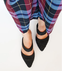 Chaussures en raphia, chaussons artisanaux, mules d'été naturelles, chaussures marocaines, chaussures sur mesure, babouch marocain - Product Image 4