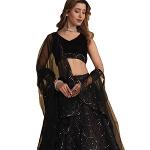 Lehenga choli โดย Fab Zone ลำดับด้าย organza ล่าสุดนักออกแบบ - Product Image 1