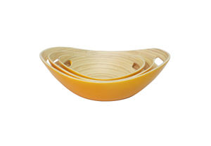 ชามไม้ไผ่ม้วนธรรมชาติพร้อมด้ามจับทำด้วยมือสีไม่ซ้ำใครทนทาน - Product Image 2