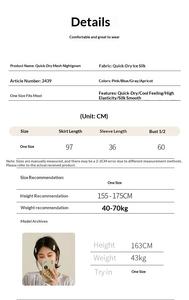 Camisón de Seda de Hielo para Mujer, Estampado de Osito, Manga Corta, Ropa de Dormir Transpirable de Secado Rápido, Talla Grande, Ropa para el Hogar - Product Image 3