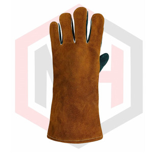 ถุงมือสำหรับงานเชื่อมถุงมือย่างวัวแบบแยกทำจากหนังวัวถุงมือย่างสำหรับตั้งแคมป์ - Product Image 3