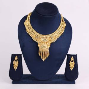 Collares de formación chapados en oro para bodas y ocasiones especiales, regalo de joyería de oro para mujeres, cobre y latón chapado en oro laminado - Product Image 2