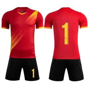 Soccer Wear Supplier Factory Direct Sales for Red, White & Black Uniforms