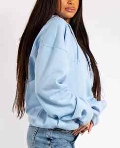 Customized Design Womens Oversized <b>Hoodies</b> <b>Velour</b> Heavy Cotton Spring Casual Wear Long Streetwear Pullover OEM - Product Image 6