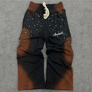 Pantalones y pantalones de hombre personalizados de nuevo estilo, pantalones de chándal de lavado ácido de algodón pesado de alta calidad con desvanecimiento del sol hechos por la industria RAM - Product Image 6