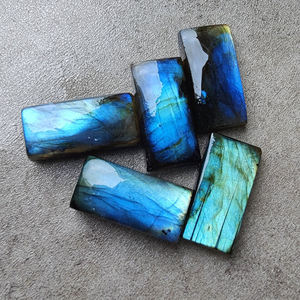 Genuino fuego labradorita gran rectángulo forma cabujón parte posterior plana calibrado AAA + CALIDAD piedras preciosas al por mayor, todos los tamaños disponibles - Product Image 4