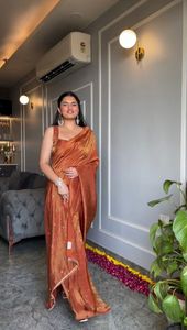 Saree นักออกแบบที่สวยงามด้วยลูกไม้แฟนซีหนัก - Product Image 5