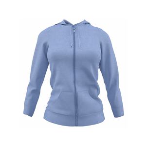 Sweats à capuche décontractés personnalisés pour femmes Pull-over solide et léger à manches longues Sweat-shirt ample avec poche sans ficelle à capuche pour les femmes - Product Image 5