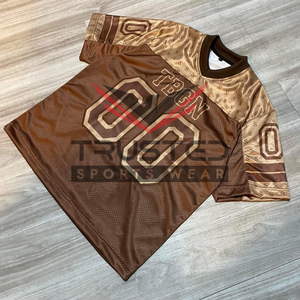 Camiseta de Fútbol Americano Transpirable de Malla, 100% Poliéster, Manga Corta, Talla Grande, Personalizable, Ropa Deportiva al por Mayor - Product Image 2