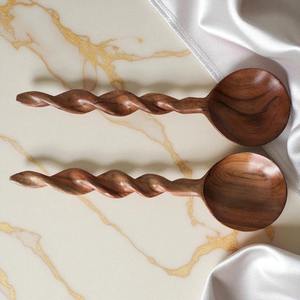 Juego de Cucharas de Madera Decorativas y Funcionales, Perfectas Tanto para Exhibición como para las Necesidades Diarias de Cocina - Product Image 5