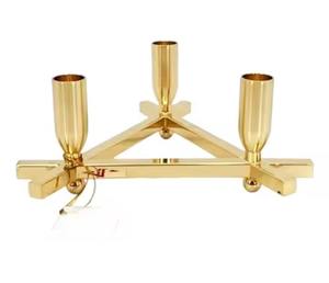 Soporte de pilar de vela de aluminio de tendencia con base redonda, portavelas grande Ideal para venta al por mayor, perfecto para decoraciones de boda - Product Image 4