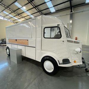 Best Design Quality Vintage Classic Style Food Truck 4.8m Stainless Steel Frame Insulated Compartments Outdoor Use - Product Image 4