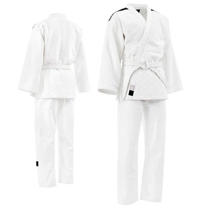 Heavy Duty Customizable Judo Gi Uniform Double Weave 340g Cotton Fabric Reinforced Seams Professional Comfort Training Front - Product Image 1