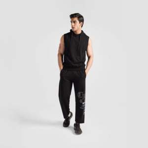 Spectraflex <b>Men's</b> Trousers Black-Loose Fit Decorated Zippers Colored Wash Formal Style XL 6XL Lightweight Stylish Fashionable - Product Image 4
