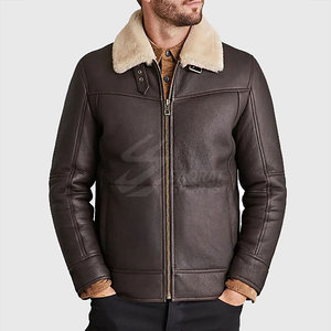 New Fashion <b>Men</b> Winter <b>Jacket</b> Breathable Shearling <b>Leather</b> <b>Jacket</b> Hot Selling <b>Men</b> Clothing Shearling <b>Leather</b> <b>Jacket</b> - Product Image 1