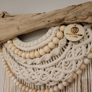 Mali Mjesec ที่แขวนผนังมาคาเม่ขนาดใหญ่สไตล์โมเดิร์นแบบ DIY ตกแต่งบ้านหรูหรารูปนกฮูกห้องนั่งเล่นงานแต่งงานตกแต่งคริสต์มาส - Product Image 3