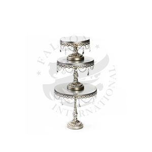 Présentoir de gâteau en métal de style européen pour décoration de table de mariage Présentoir de fleurs artificielles - Product Image 1