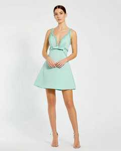 Sky Blue Design One-Piece Sleeveless Elegant Anti-Static Breathable Midi A-Line Evening Gown Plus Size Formal Wear Hand - Product Image 6