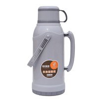Termo de Plástico Moderno SST039, Botella Aislada de Gran Capacidad con Interior de Vidrio, Apta para Dormitorios Estudiantiles