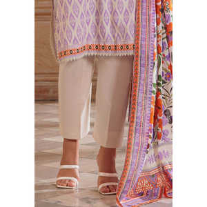 Traje de 3 Piezas para Mujer con Estampado Floral y Cuello Bordado CL-62185 - Product Image 2