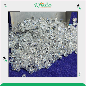 Diamants en vrac HPHT synthétiques ronds de couleur blanche les plus vendus avec une VS1-VVS1 clarté-Idéal pour la fabrication de bijoux élégants - Product Image 3