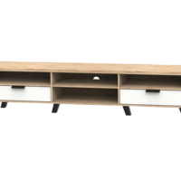 Meuble TV contemporain en bois, design panneau, avec rangement, fabriqué en Malaisie, idéal pour salon et chambre à coucher - Vente chaude 26_0104