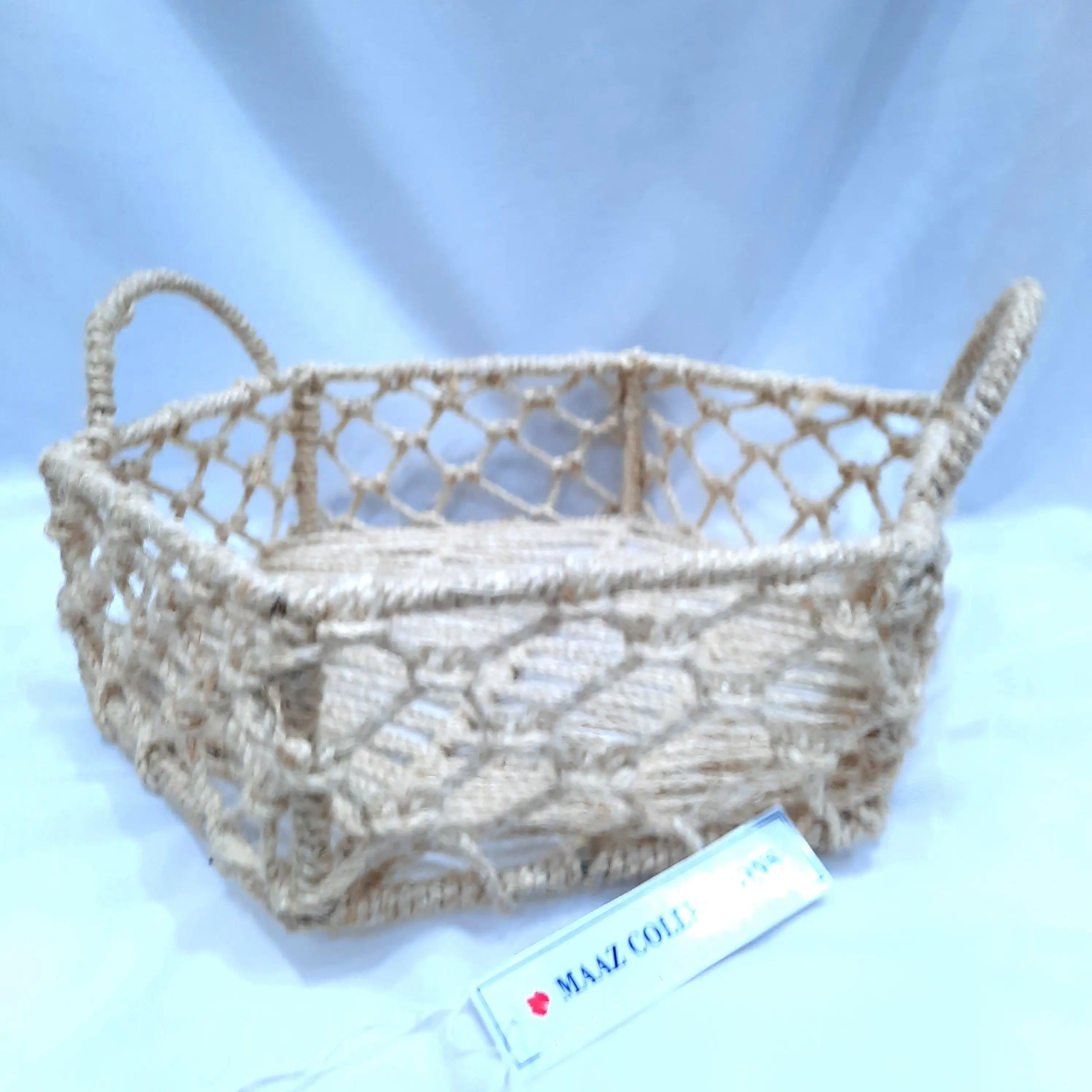 Custom Rope storage baskets hamper basket for Christmas gifts empty gift baskets good quality low price Household Hand Woven