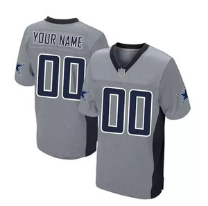 เสื้อเจอร์ซีย์อเมริกันฟุตบอลเสื้อกีฬา100% ผ้าโพลีเอสเตอร์ระบายอากาศได้ดีโลโก้ด้านหน้าแบบใหม่ - Product Image 6