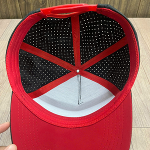 หมวกเบสบอล6แผงหมวกสำหรับผู้ชายหมวกผ้าคอตตอนหรือโพลีเอสเตอร์ปักลายด้วยเลเซอร์ - Product Image 3