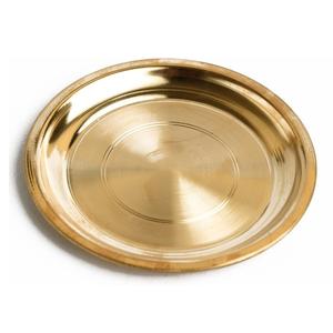 Meilleur Prix zara Enterprises Modèle ZE425 Luxe Floral Sculpté En Laiton Thali Maison Temple Designer Plateaux De Service À La Main en Inde - Product Image 3