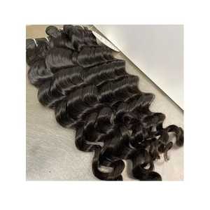 Wholesale Indian Virgin Cuticle Aligned Double Drawn <b>Deep</b> <b>Wave</b> Curly Extensions Unprocessed Dyed Flat Weft Styling <b>Wigs</b> - Product Image 4