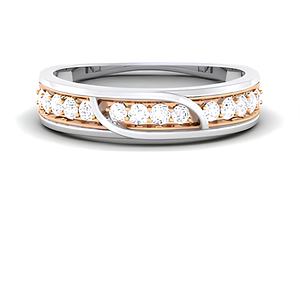 Anillo de diamante de oro sólido de 18 quilates para hombre y niño, regalo certificado IGI de diamante Natural Real, joyería de oro elegante - Product Image 1