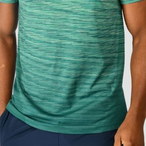 เสื้อยืดโพลีเอไมด์สำหรับผู้ชายเสื้อยืดคุณภาพสูงยืดและใส่สบายสำหรับฟิตเนสและชุดออกกำลังกาย - Product Image 1