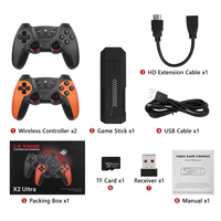 Console de Jeu Rétro X2 Ultra avec 30001-50000 Jeux Classiques Intégrés, 4K Ultra HD, Manettes Sans Fil Doubles 2.4G, Faible Coût, 64/128 Go