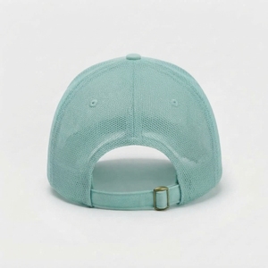 Mint <b>Green</b> Full Mesh Trucker <b>Hat</b> 6-Panel Adjustable Unisex Casual Cap Spring Summer Breathable Fabric Custom Wholesale OEM - Product Image 3