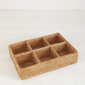 Organizador de Bolsitas de Té de Ratán, Caja de Almacenamiento de Cocina de Ratán Natural Tejida a Mano - Product Image 2
