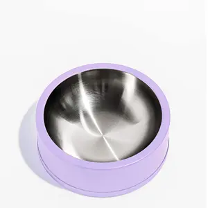 Dog and Cat Feeding Bowl Handmade Decorative Enamel Finished Food Bowl Available at Customized Shape and Size