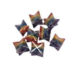 Ágata de cristal curativa natural, piedra lunar arcoíris, Merkaba estrella, venta al por mayor, ágata de Ameena - Product Image 5