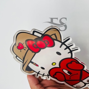 แผ่นติดขนตาปลอมสามารถปรับแต่งได้ลายเสือชีตาห์และเฮลโลคิตตี้รูปหัวใจ - Product Image 3