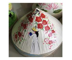 Handcrafted Traditional Non La Conical <b>Hat</b> Vietnam Bamboo Palm Leaf <b>Hat</b> for Festivals Travel and Stylish Wear Export Ready Deal - Product Image 1