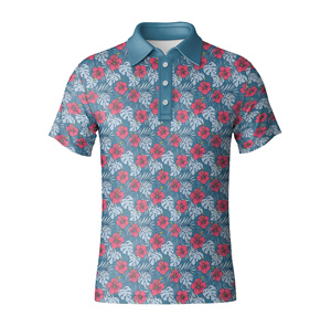 Camiseta de Golf para Hombre, Antiarrugas, Jersey Sólido de Poliéster y Elastano, Secado Rápido, Transpirable, Manga Corta, Sublimación - Product Image 2