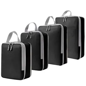 Travel Essentials 4 Set Compression Packing Cubes Travel Accessories Expandable Packing Organizers